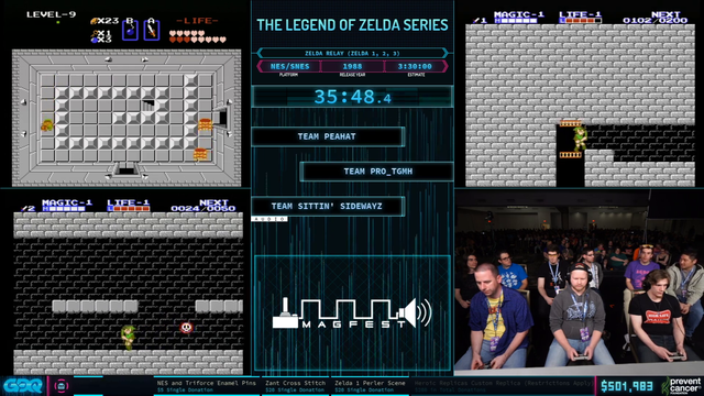 Guy rage quits Zelda 1 during a GDQ Zelda relay