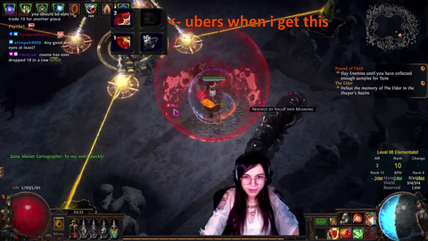She was ready to get 2nd place in boss kill event but loses a 50/50 17 times in a row
