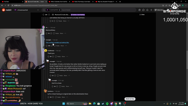 Streamer caught lounging offstream