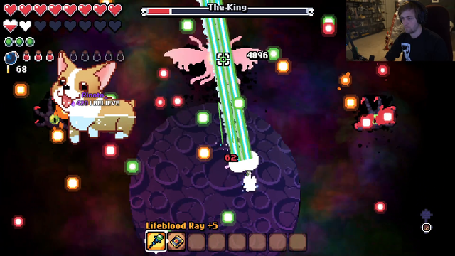 Soda finally beats the last boss in Archvale after spending hours fighting it