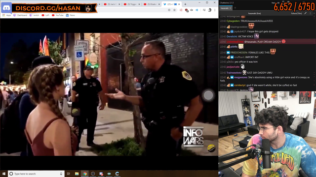 Hasan's stream notices a similarity to Jenna's apology