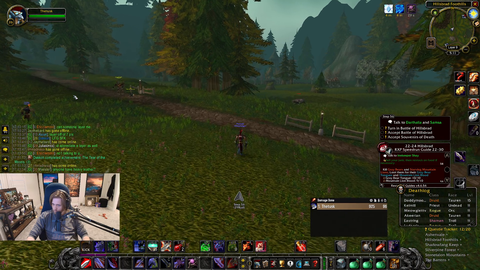 Soda checking out other WoW streams while leveling...