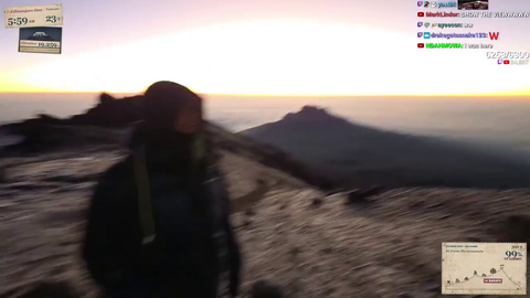 Marlon reaches the top of Mount Kilimanjaro, Africa’s tallest mountain, after his 5 day climb.