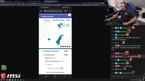 Knut gets his ancestry DNA results