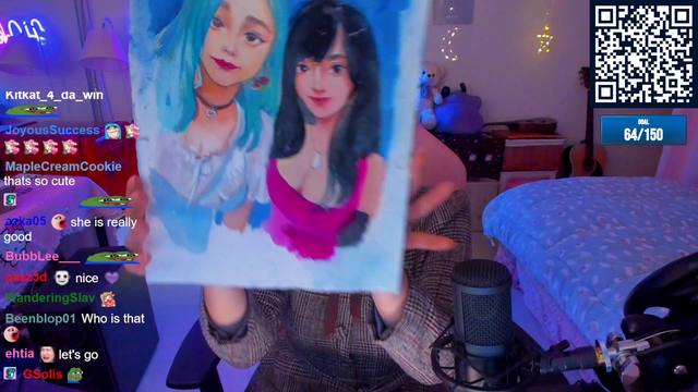 Hachu is in love with Quqco's painting