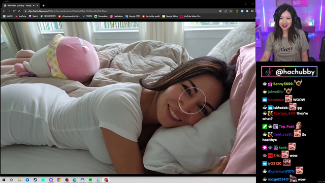 Hachu is impressed by Alinity's skills