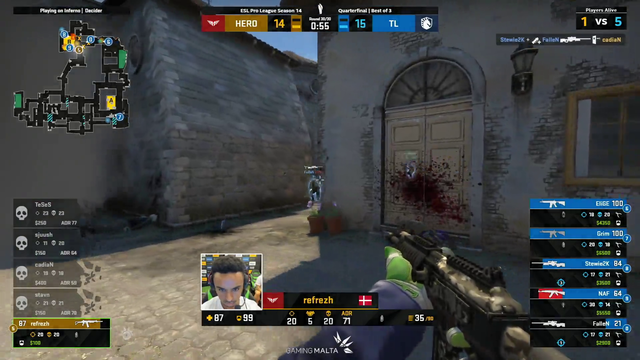 refrezh 1v5 to force OT in quarterfinal map 3