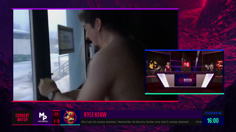 Dota caster Kyle is always wrong, runs in the snow after losing bet