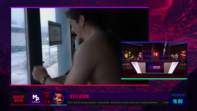 Dota caster Kyle is always wrong, runs in the snow after losing bet