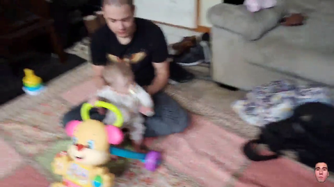 Emmy takes her first steps