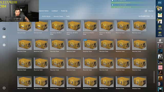 Domer opens gloves right after unboxing knife.