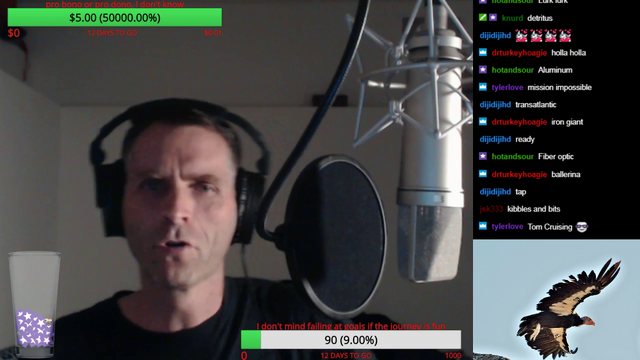 This guy has been rapping for hours.