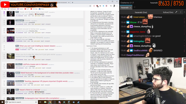 Hasan finds a surprise in poop sock video.
