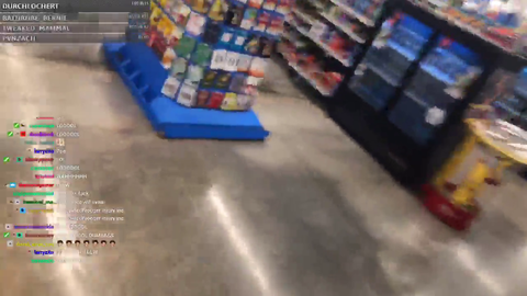 Streamer streams himself at his walmart job while on roller skates and gets fired.
