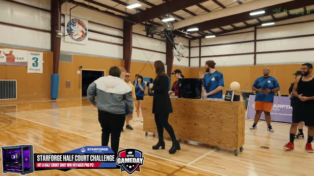 Wojito trys the half court challenge