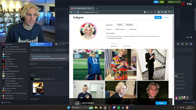 xQc Eating Toenails to RIZZ T. Swift