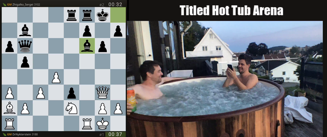 Magnus Carlsen partakes in the hottub meta