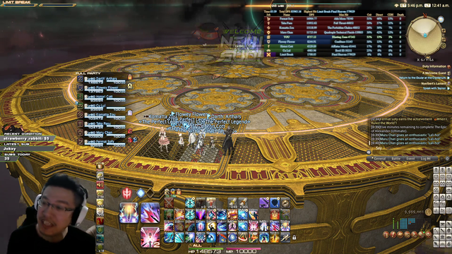 FFXIV Streamer after clearing the new hardest fight on his stream growing 10x in size while progging it.