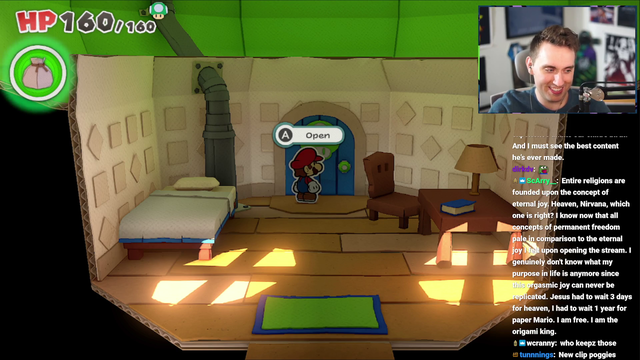 Atrioc achieves eternal peace while playing paper mario