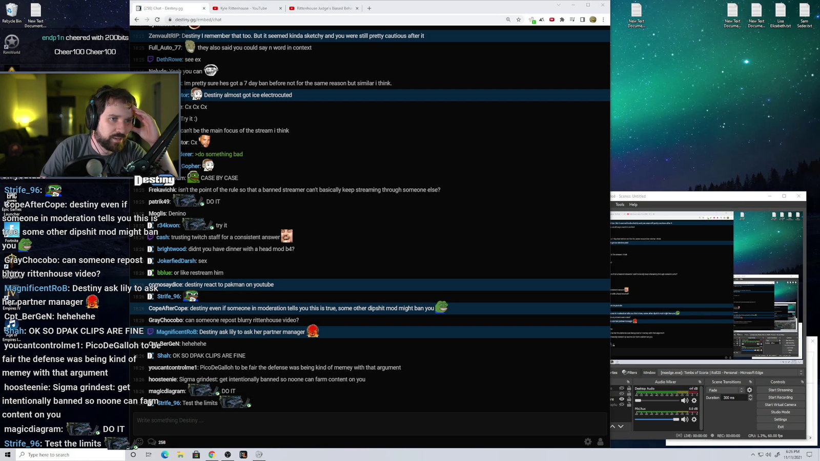 Destiny is Getting Banned Again