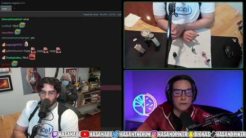Following a long year of isolation and streaming, Hasan interacts with a woman.
