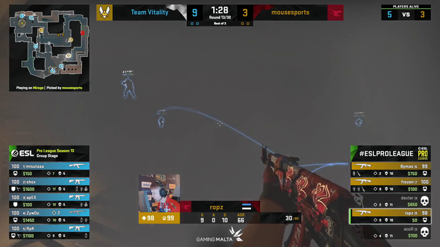 Casters on the same wavelength