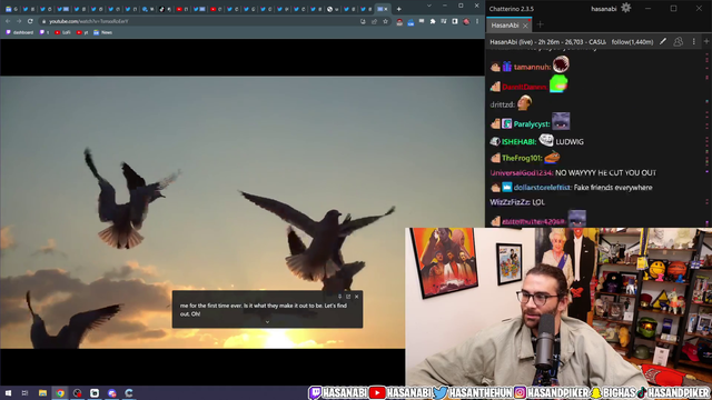 Hasan sees himself taking a shit in Ludwig's Video