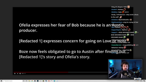bob7 leveraged his position to launch sexual advances on smaller streamers