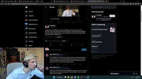 A former Twitch employee responds to Yourrage proving xQc wasn't lying