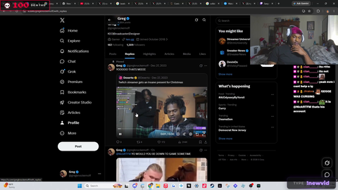 Inspired by Ludwig's class Greg tweets at 100 streamers asking for a collab