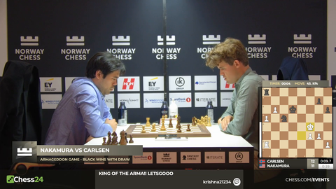 Hikaru FLAGS Magnus CARLSEN!!!