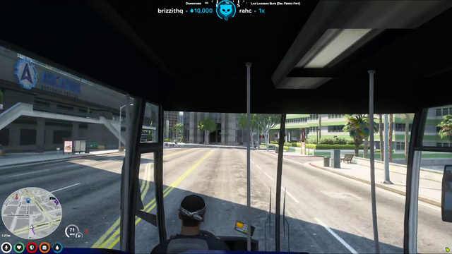 Tony tries drifting with a bus