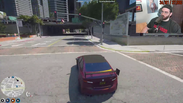Azan enjoys a calm Sunday drive in Los Santos