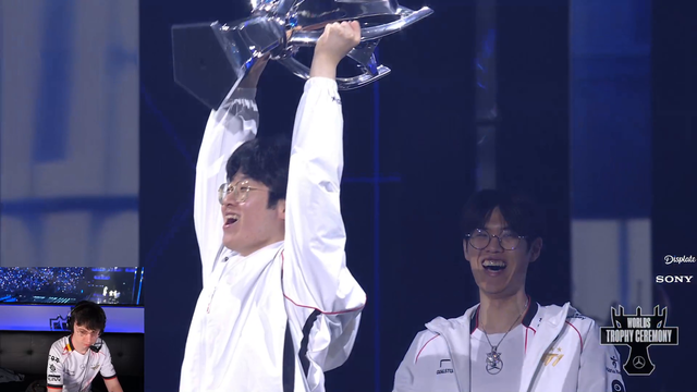 Zeus smacks trophy to his head and has to go to medical
