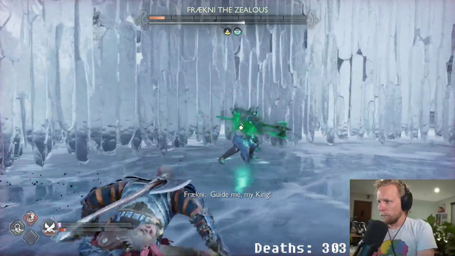 Quin gets flashbanged at the end of a boss fight
