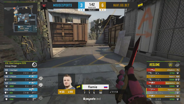 S1mple with a nutty frag
