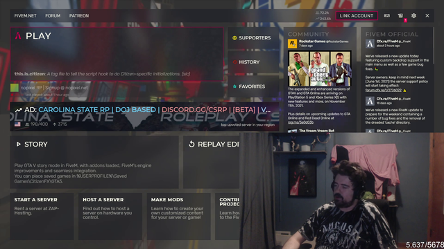 Sodapoppin's friend first viewer