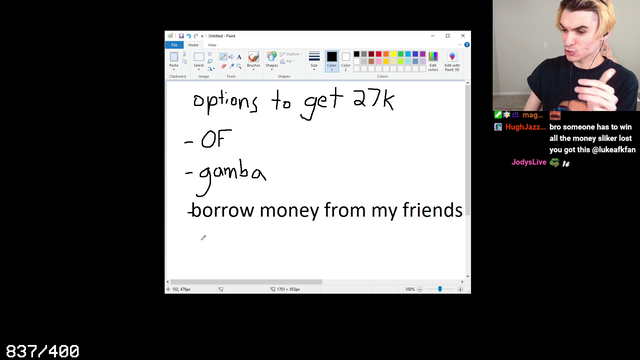 lukeafk thinking of ways to get the $27k he got scammed for
