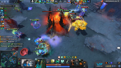 Biggest base hold / throw in pro dota history. Nigma went on to win immediately after this
