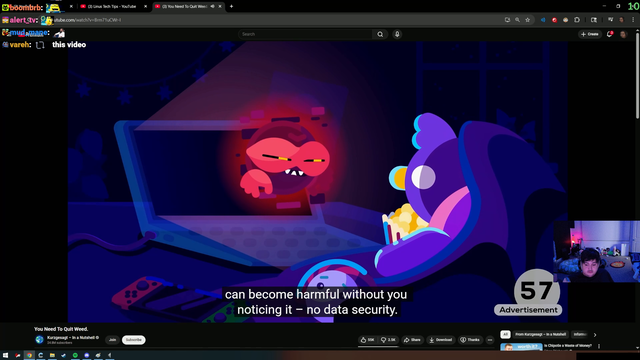 Poke crashes out over Kurzgezagt 'stop with weed' video