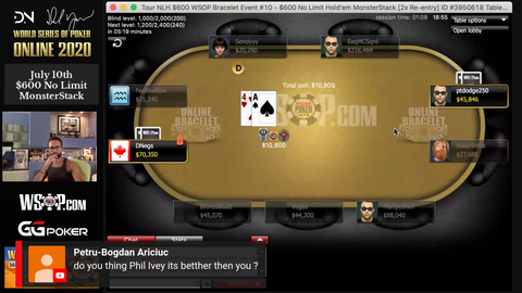 Professional Poker player Daniel Negreanu has meltdown during WSOP event online. (Lag)