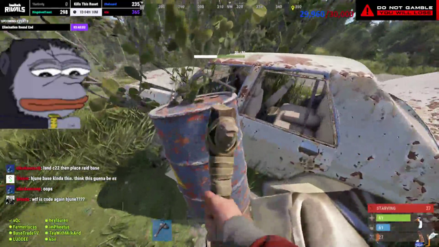 Trainwreckstv checks his rust gamba stats