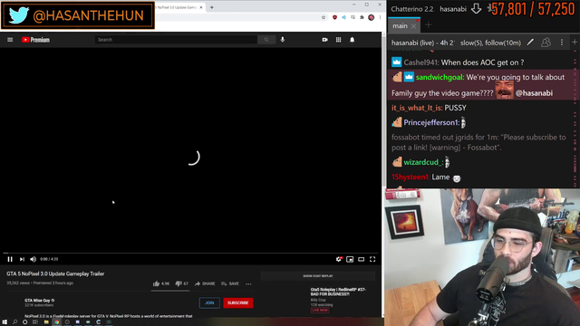 Hasan moving Hank Pecker to GTA RP Pog