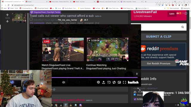 Mizkif calls out viewer who cannot afford a sub