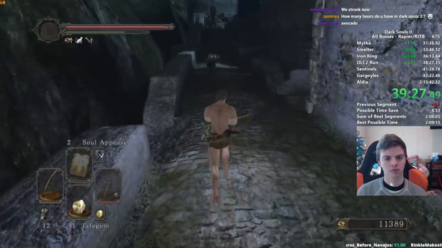 Dark Souls 2 speedrun dies to dog