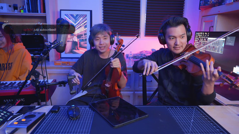 Albert brings a friend over