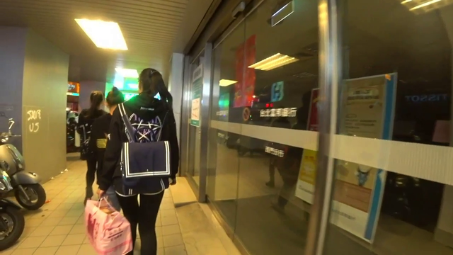 Lily hears some sexual noises while walking...