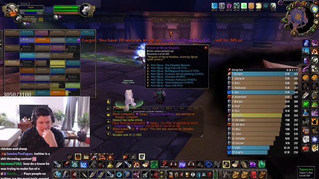Payo has words for Echo and one of his guild members