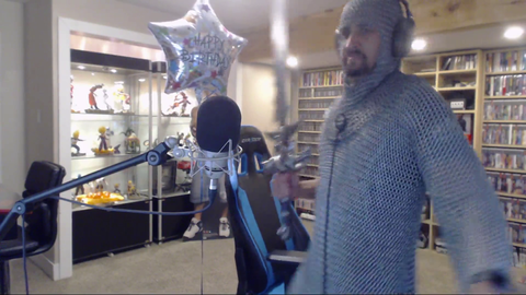 Man sings 'Master Exploder' in chainmail when suddenly...