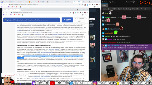 Hasan says it again 2 years later